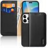 Wallet Case for iPhone 14 Pro - Leather/PU, Black
