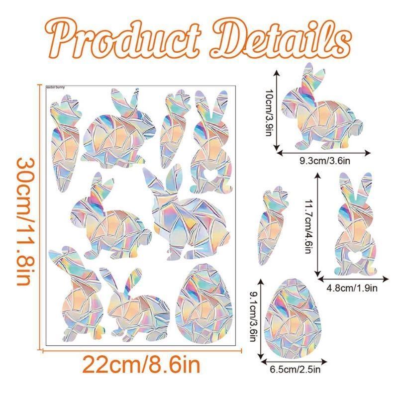 Sunshine Catcher Colorful Window Sticker Suncatcher Rainbow Prism Butterfly Static Glass Sticker PVC Anti Collision Window Sticker