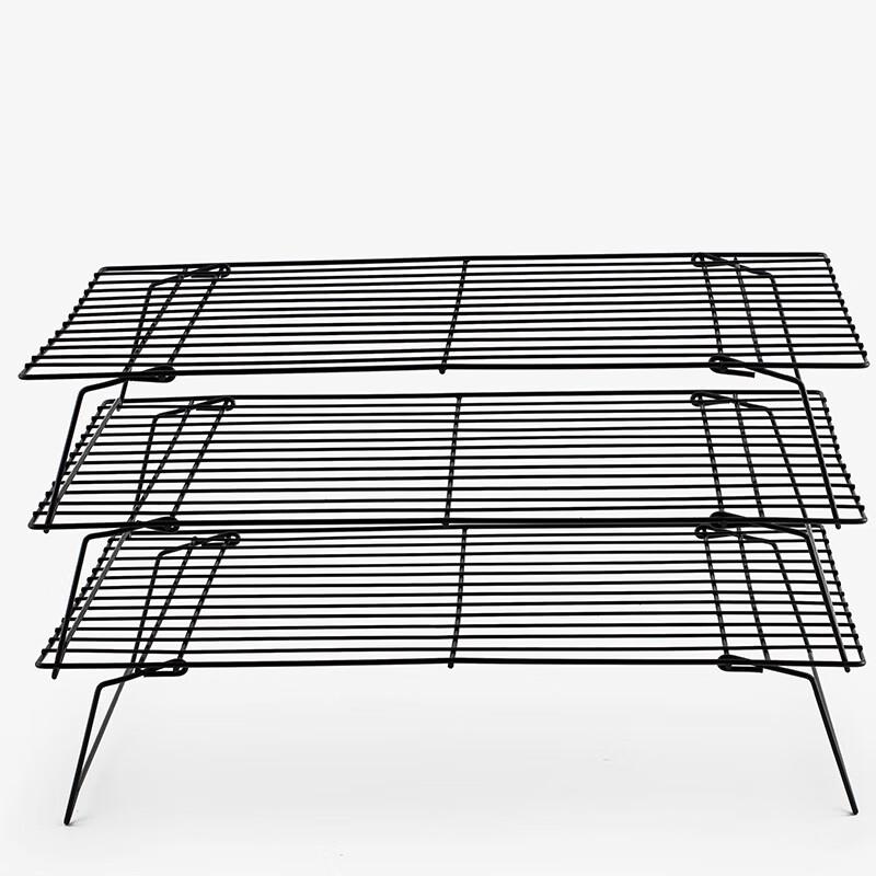 ZISIZ 3-ярусная антипригарная решетка для выпечки и охлаждения 34x24x19.5cm