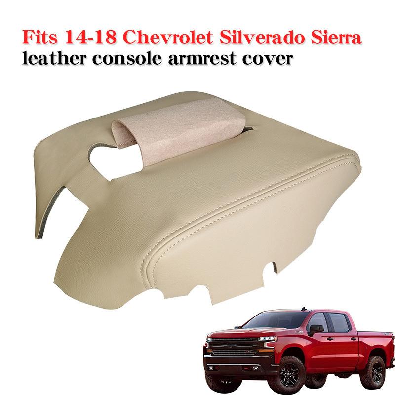Für Chevrolet Silverado Sierra Mittlere Armlehnenabdeckung Leder Aufbewahrungsbox Schutzpolster Innenraummodifikation