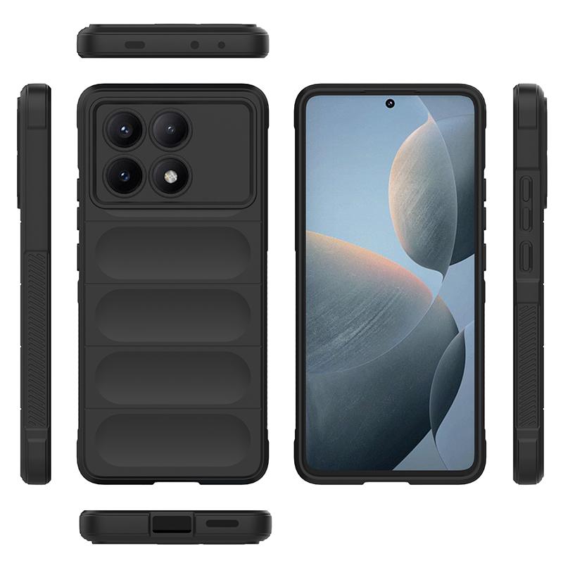 For Xiaomi Poco X6 PocoX6 Pro Case Armor Silicone TPU Soft Shockproof Back Cover Phone Casing