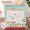 2026 Cartoon Desk Calendar: Cute Creative Desk Ornament with Index for Self-Discipline Check-in - Enterprise Special Edition