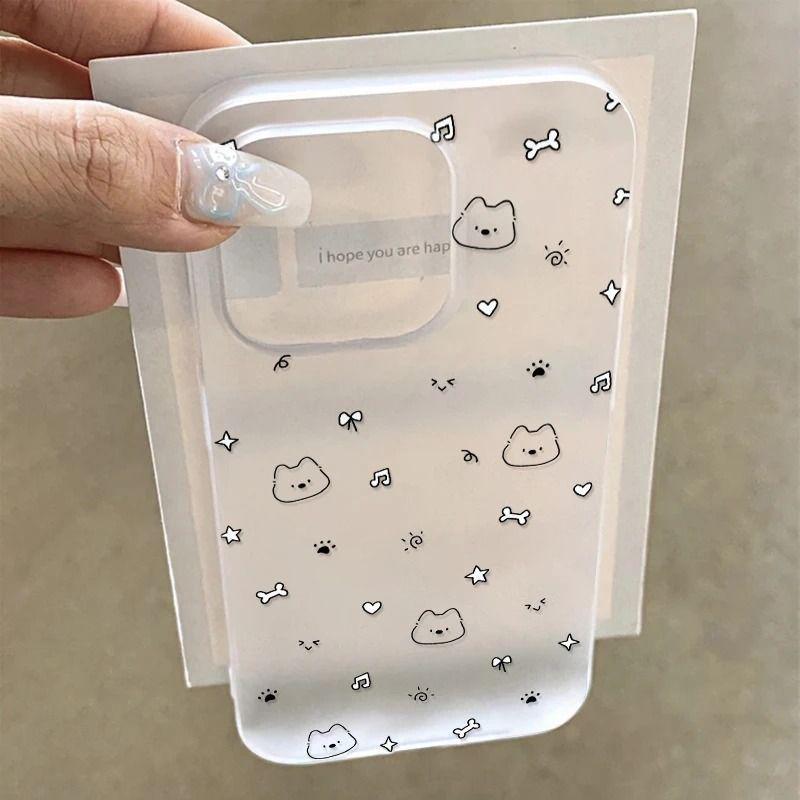 Bone Puppy Weiches Mattes Apfel iPhone 13-17 Pro Max Hülle