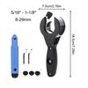 Ratcheting Tubing Cutter Copper Pipe Cutter with 3 Blades and Deburring Tool Set for Copper  Aluminum Corrugated Pipes PVC PP