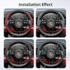 Geschikt voor Porsche Ademend Gat Leer Stuurwielhoes Gesegmenteerd Cayenne 996 Macan 957 Boxster 986 718 997 Turbo 911