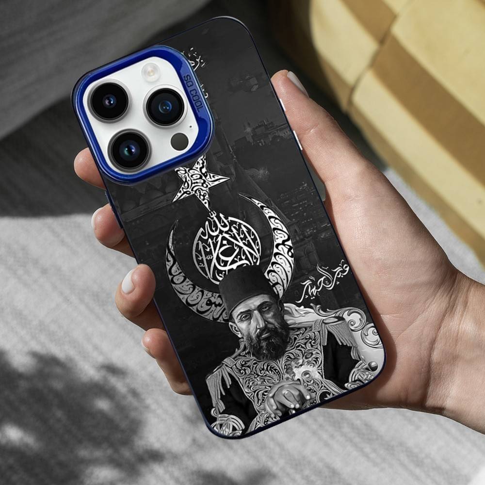 Cool Empire O-Ottoman Phone Case For iPhone 16,15,14,13,12,11,Mini,Pro,SE,XS,MAX Blue Matte Silicone Cover