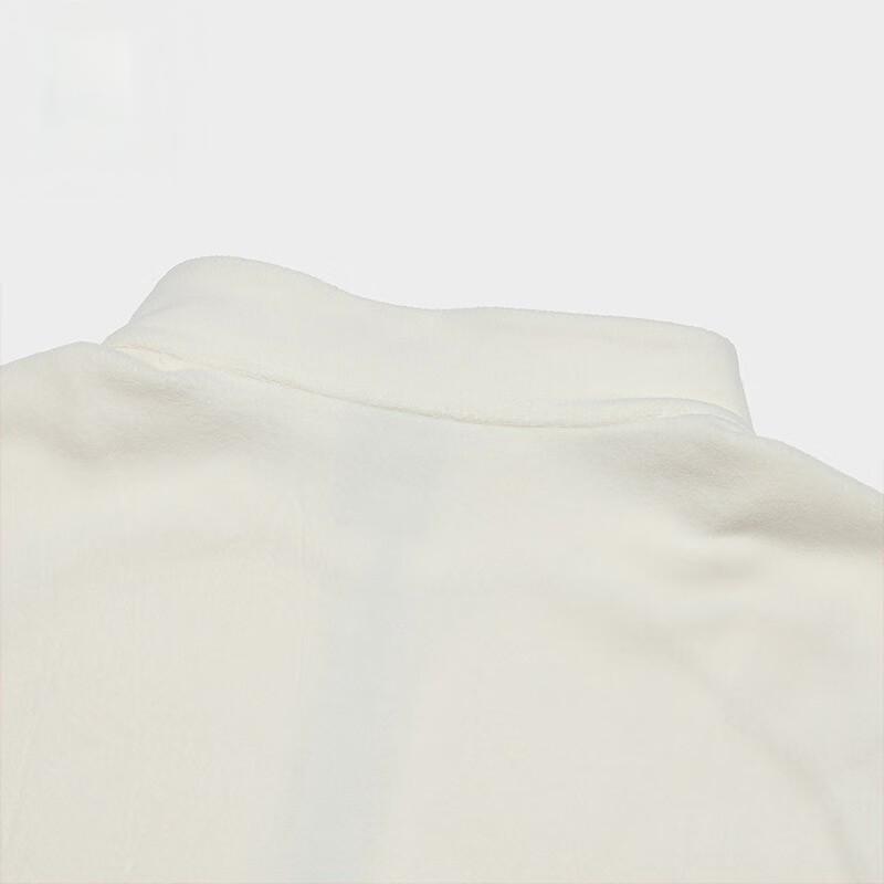 FILA Solid Color Stand Collar Pullover Sports Leisure Knitted Long Sleeve T-Shirt Men Tops Asparagus-White A11M347205F-IV