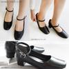 Recruitment BSVB3370 [Amiami] Pumps, Office, Business, Pumps, Black, 3.7cm, Women's, (3370B (Ankle Strap), 21.5)