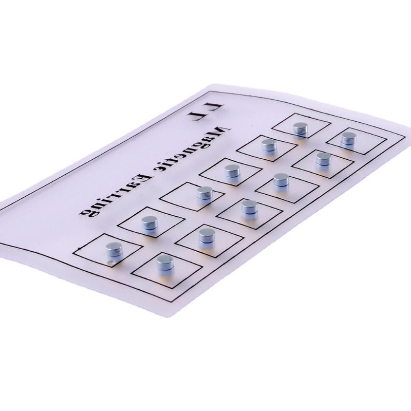 Personalized 12 Pcs Magnetic Stud Earring Ear Bone Nails Fake Cheater Non Pierced Jewelry Nose Ear Lip Stud Magnet DIY