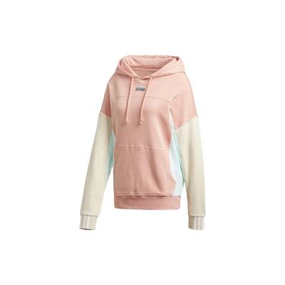 Casual Sport Color Block Pullover Hoodie Women Hoodies Light-Pink GD3076