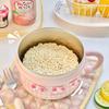 High Appearance Instant Noodle Bowl Stainless Steel Dining Soup Bowl Heart Student Dormitory with Lid Large Capacity Lunch Box
