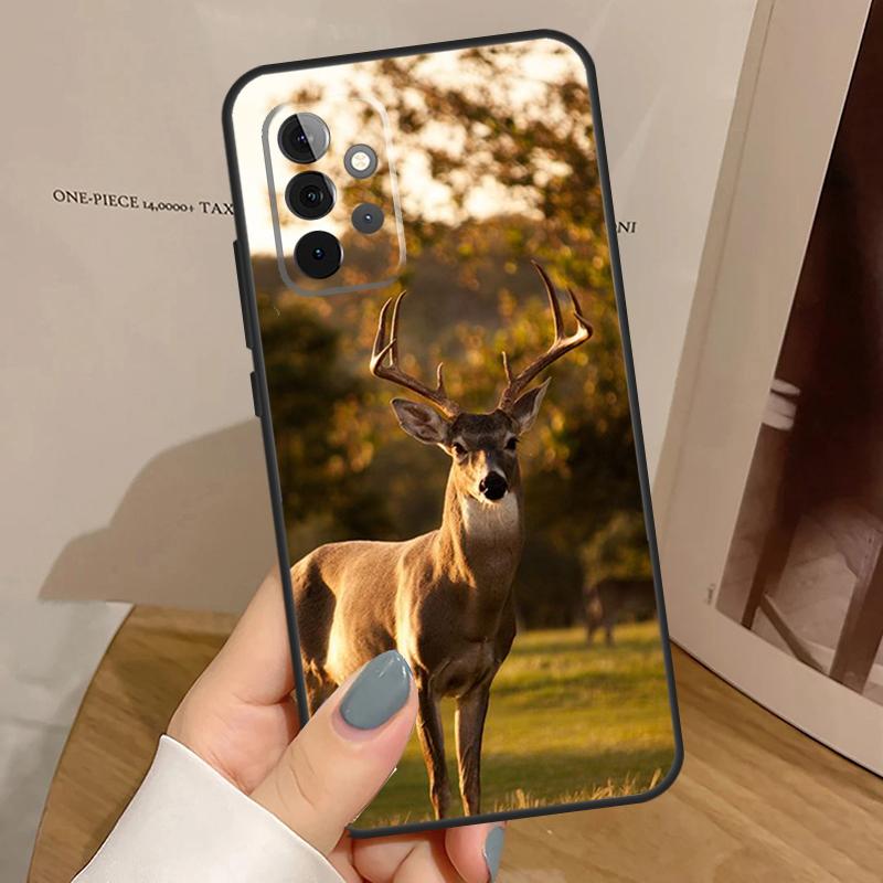 Animal Deer Case For Samsung Galaxy A33 A53 A13 A54 A34 A14 A56 A36 A16 A06 A12 A32 A52 A35 A17 A15 A55