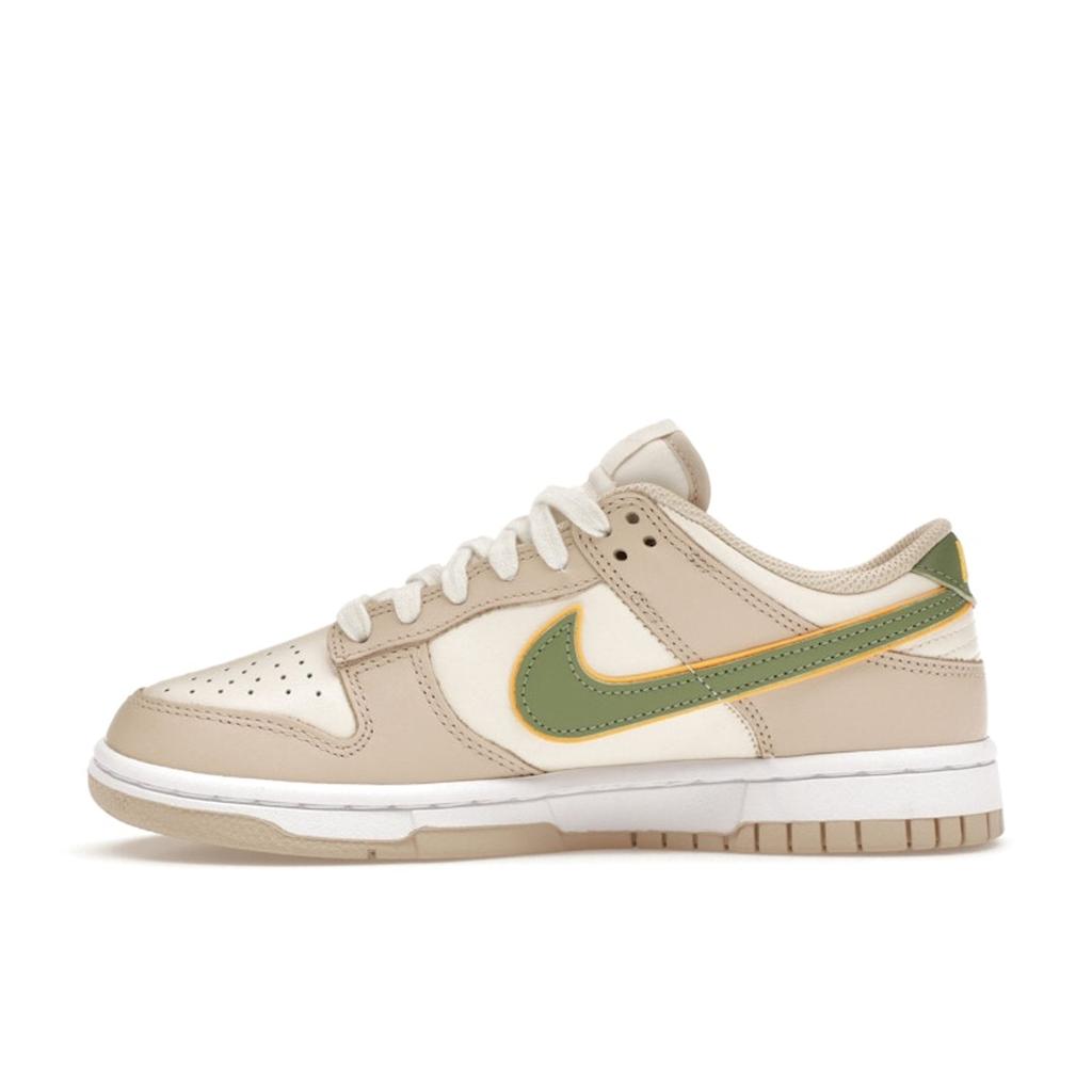 Nike  Dunk Low Pale Ivory Oil Green Women Sneakers Cream White Laser-Orange FQ6869-131