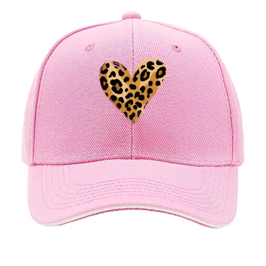 Wild Safari Heart Brush Pattern Sandwich Baseball Cap Sun Cap Outdoor Workouts Hat