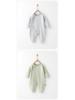 25 Vår- och Höst Baby Bomullspysjamas: Helårs-, Benlös, Långärmad, Sidöppnande Onesie