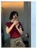 Chic Striped Knit Sweater - Women's Summer Slim Fit, Round Neck Top