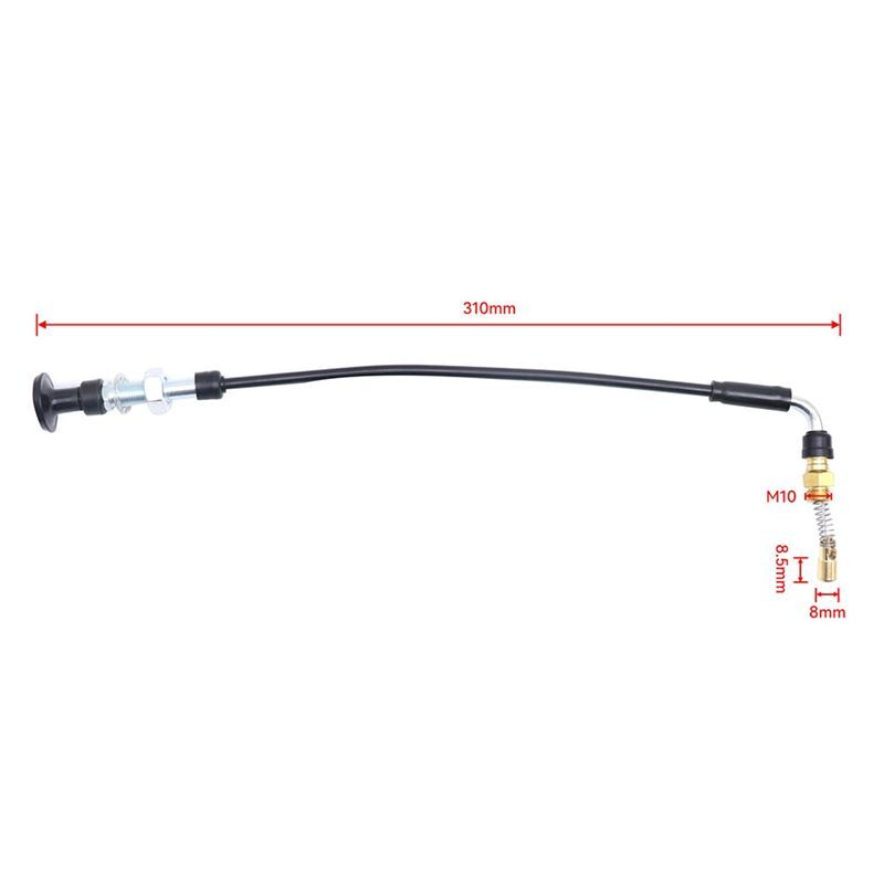 310Mm Choke Assembly Manual Starter Plunger Switch Cable Operated Carburetor For Mikuni TM32-38Mm VM30-44Mm Carb-Y79A