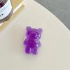 Transparent Bear Mobile Phone Airbag Bracket Gold Foil Back Sticker Creative Desktop Bracket Stable