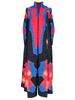 Women's Issey Miyake Pleated Print Cardigan Abaya - Long, Plus Size Arab Robe