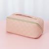 Large Simple Capacity Solid Color Makeup Pouch Portable Travel Wash Storage Bag