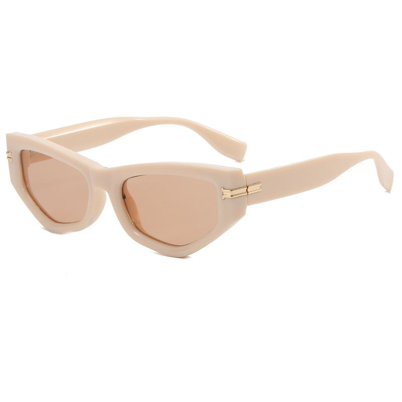 Irregular Cat Eye Sunglasses Rice Nail Sunglasses Fashion Sunglasses Ladies Retro Ins Sunscreen Retro