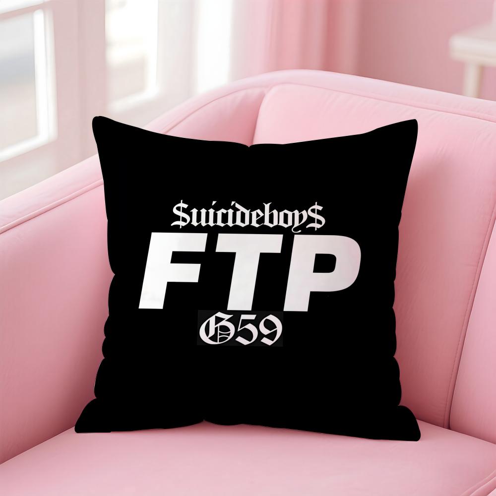 Популярная наволочка Suicideboys Удобная двусторонняя наволочка Идеально подходит для автомобиля, дивана, спальни и других мест 12x12Inch