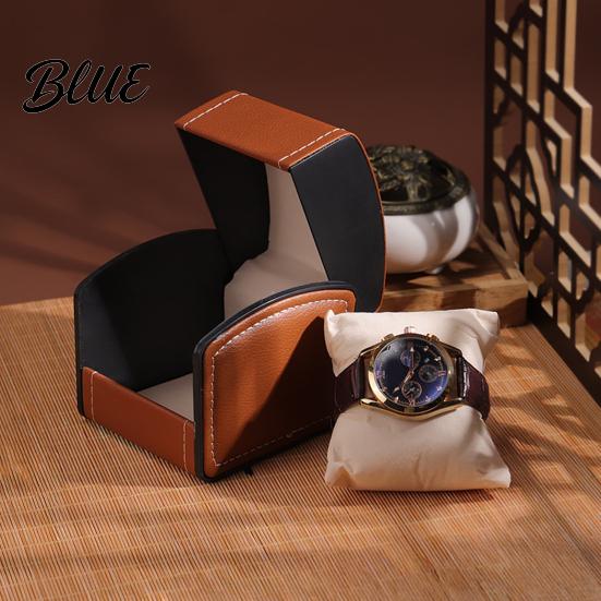 Individual Watch Storage Interior Lining Curved Flip Box with Container Single Lid Soft Display Stand