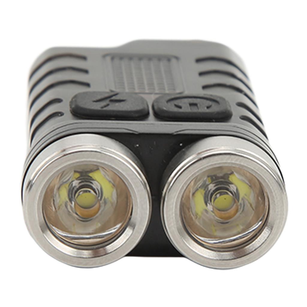 Mini Keychain Flashlight Portable 900LM USB Charging Small Flashlight for Outdoor Camping Black