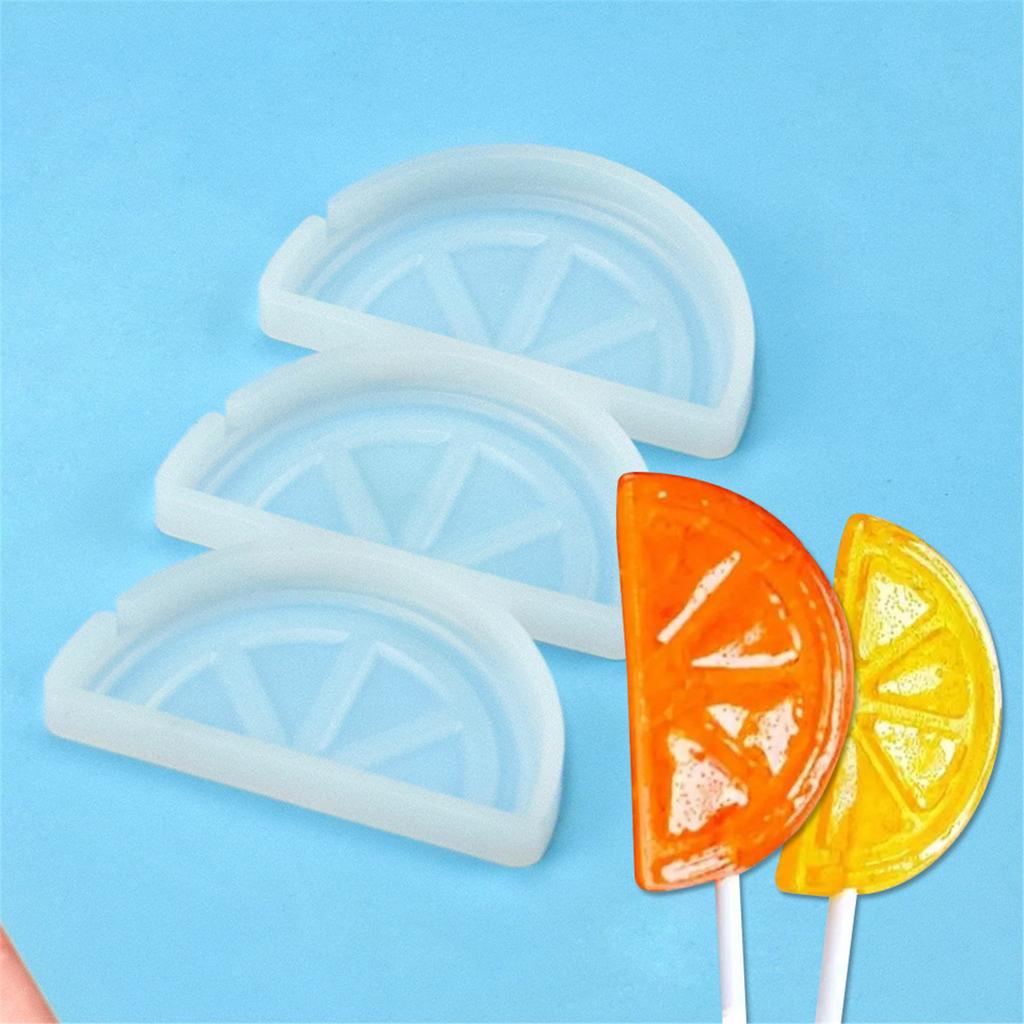Silicone Lollipop Moulds Silicone Cake Mold Non-stick Fruit Shapes Chocolate Mould Candy Molds for Kitchen DIY Baking