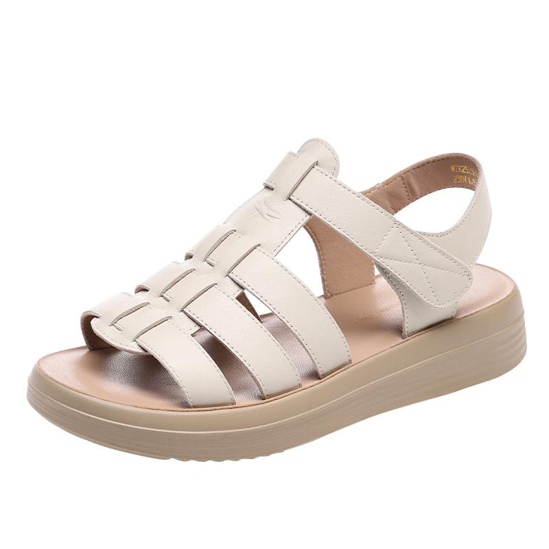 Red Dragonfly Women s Leather Flat Sandals 37