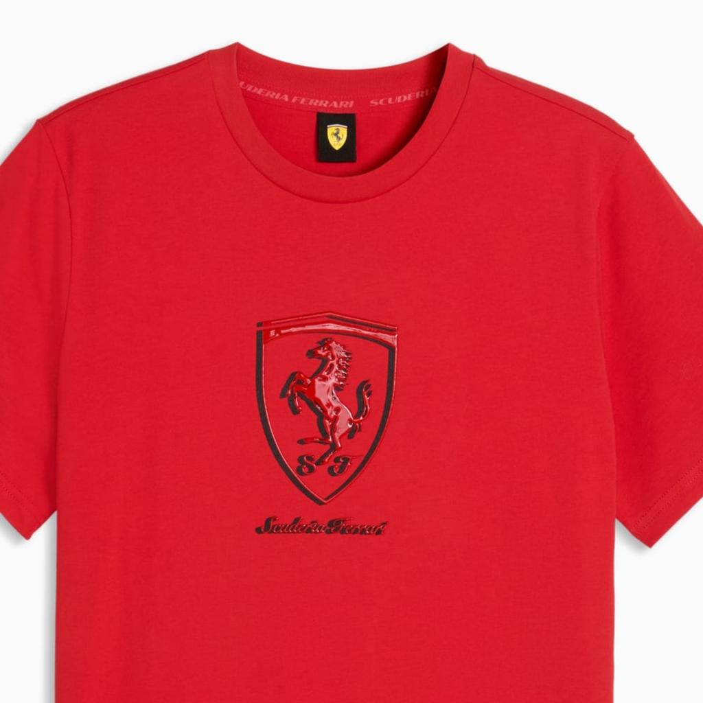 Puma Ferrari Tonal Shield Men' T-Shirt Red 63700402 R