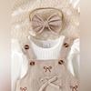 Kids Cartoon Top & Skirt Set, Casual Daily Outfit