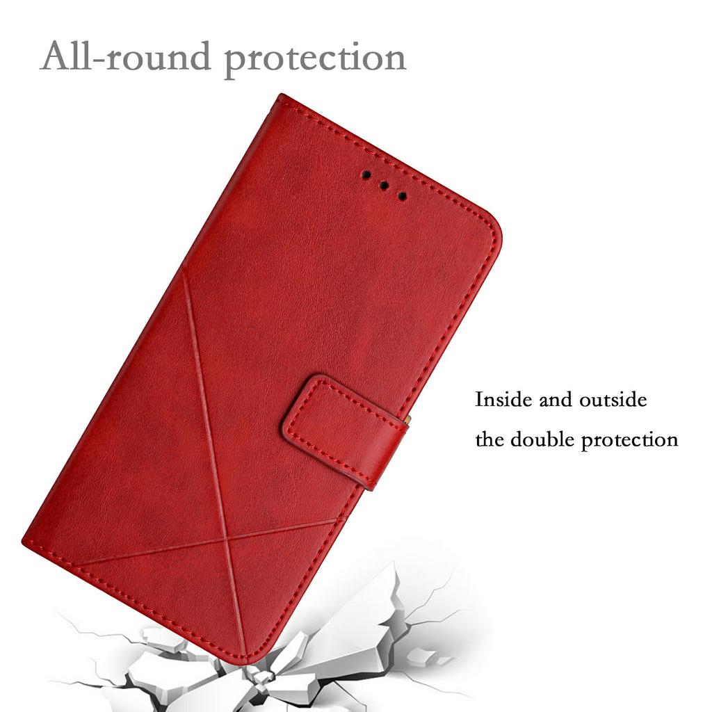 For Honor 600 5G Wallet Case Leather Folio Phone Cover Magnetic Clasp