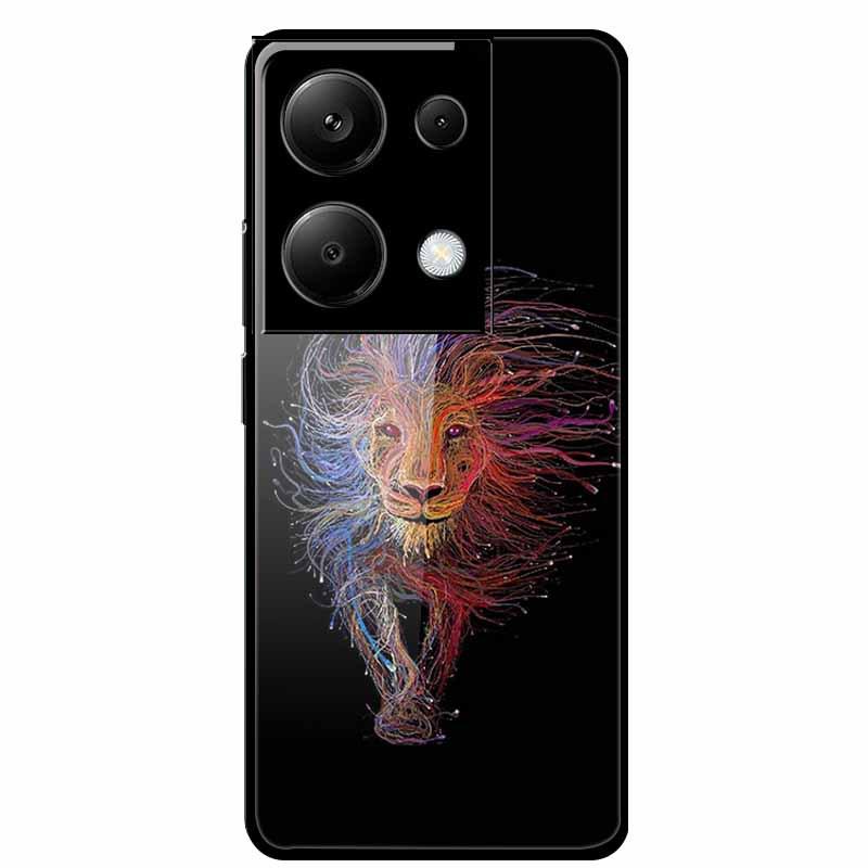 Redmi NOTE 13 PRO 4G Case with Tempered Glass & Aesthetic Color Painting
