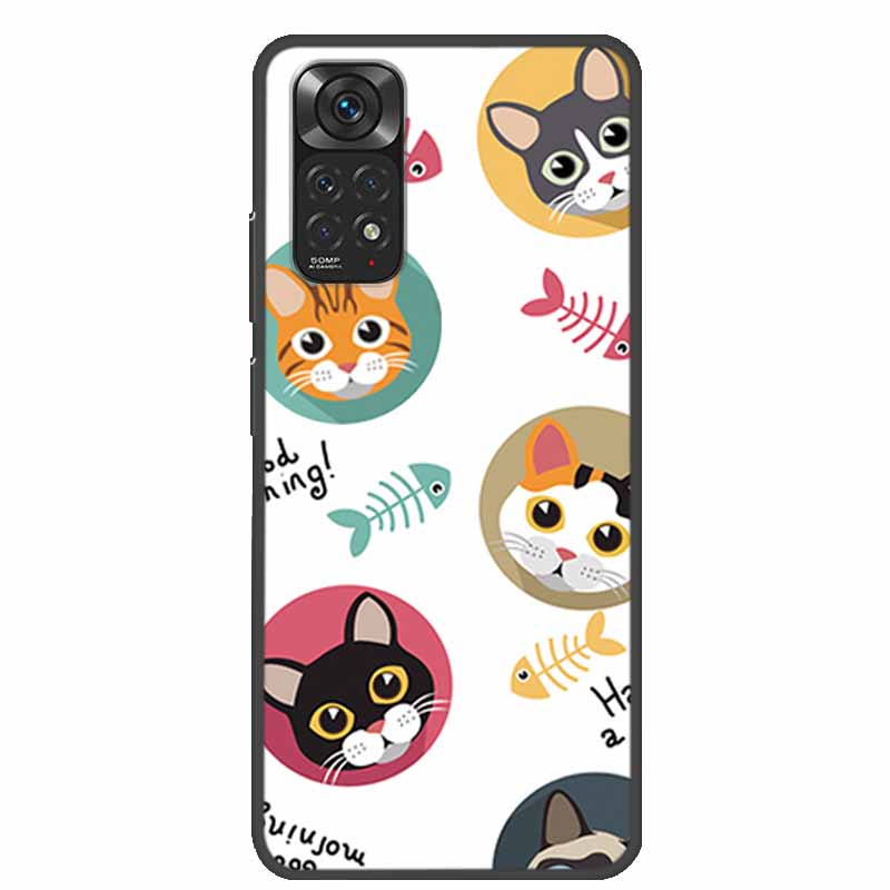 For Redmi Note 11 Cases Note11s Painted Soft TPU Silicone Phone Cases for Xiaomi Redmi Note 11 Pro 5G Cover Coque Note11s 4G Bag