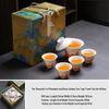 TLAKEHO Ceramic Kung Fu Tea Set with Gaiwan