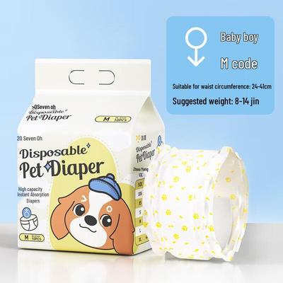 Qi'o Manlijke Huisdier Luiers met Urine Indicator