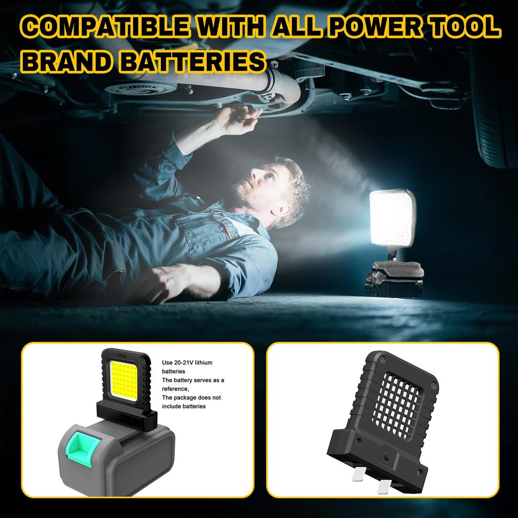 Li-ion Battery Work Light For Power Tools. Bright, And Long-lasting. Upgrade Your Today!