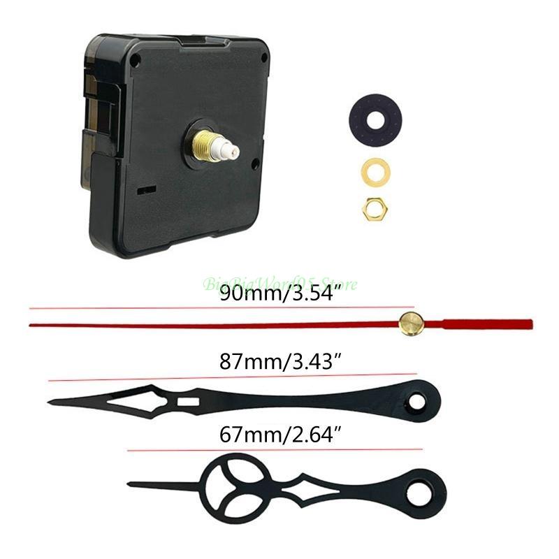 24TE 13mm Shaft Clock Movement Mechanism DIY Repair with Hour Second Hands