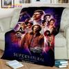 Supernatural Serie 3D Decke, Flanell Überwurfdecke für Zuhause Schlafzimmer Bett Sofa Wohnzimmer Picknick Büro Wandern Freizeit Nickerchen Geschenk