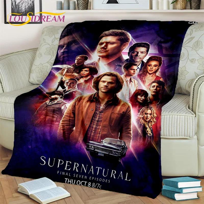 Supernatural Serie 3D Decke, Flanell Überwurfdecke für Zuhause Schlafzimmer Bett Sofa Wohnzimmer Picknick Büro Wandern Freizeit Nickerchen Geschenk