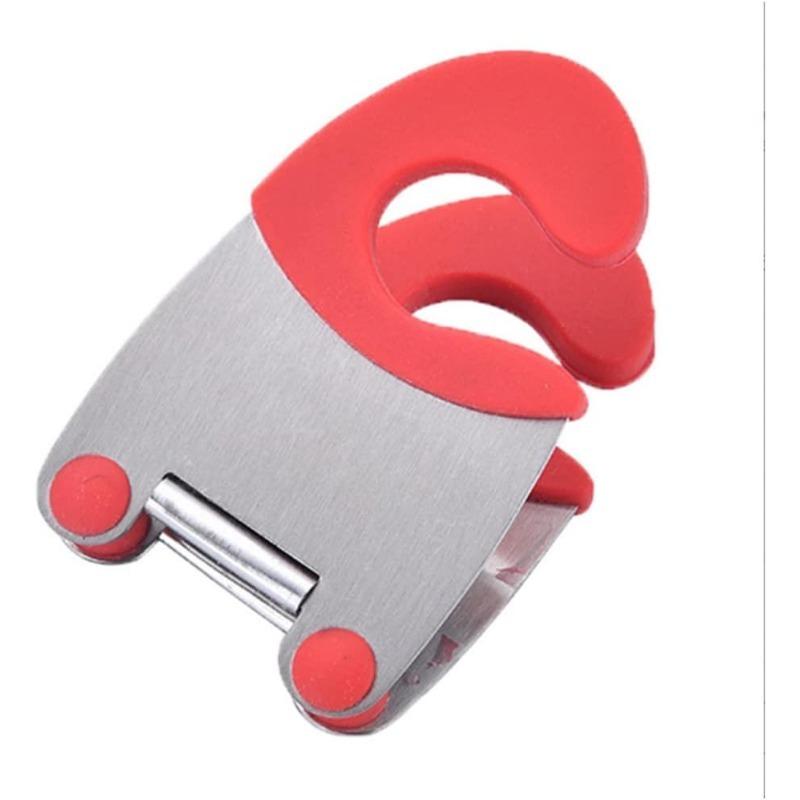 Stainless Steel Pot Spoon Holder Pot Clip Stainless Steel Pot Holder Anti-scald Handle Kitchen Utensil Bowl Clip Kitchen Tools
