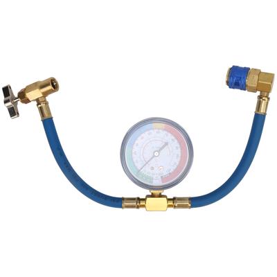 Car R134A Air Conditioning Coolant Hose Pressure Gauge 0?250psi Fluoridize Single Valve