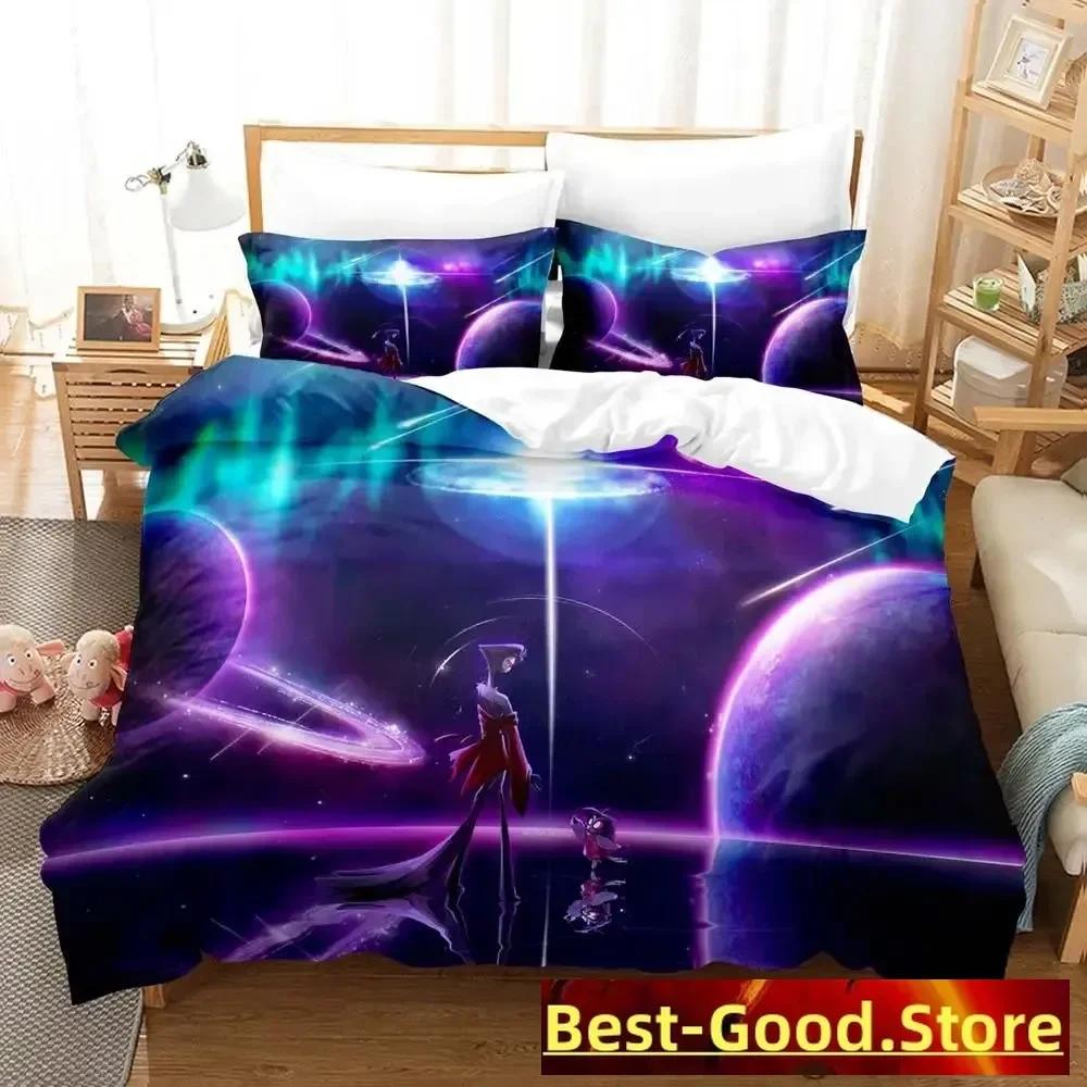 Moxxie Boss Anime Parure 3D Printed Bed Set Duvet Cover Pillowcase Bedding Set Linen Sheet Quilt Cover Full Queen King Size