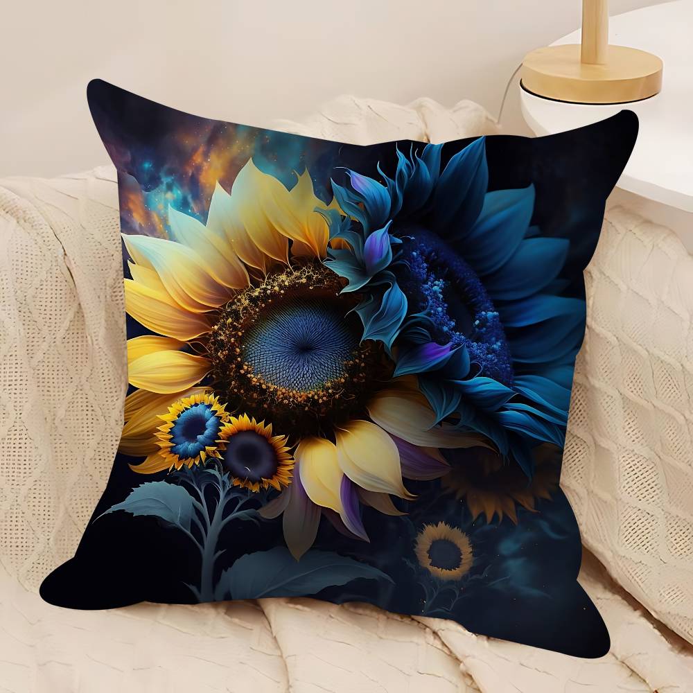 

Art Sunflower Pillow Anime Pillow Sofa Bed Head Pillow Cover Cushion Cover 45x45 Cm Fashion 12x12Inch