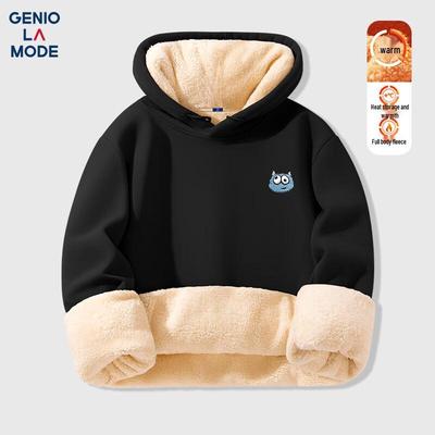 GENIOLAMODE Men's Winter Heavyweight Plush Lined Hoodie
