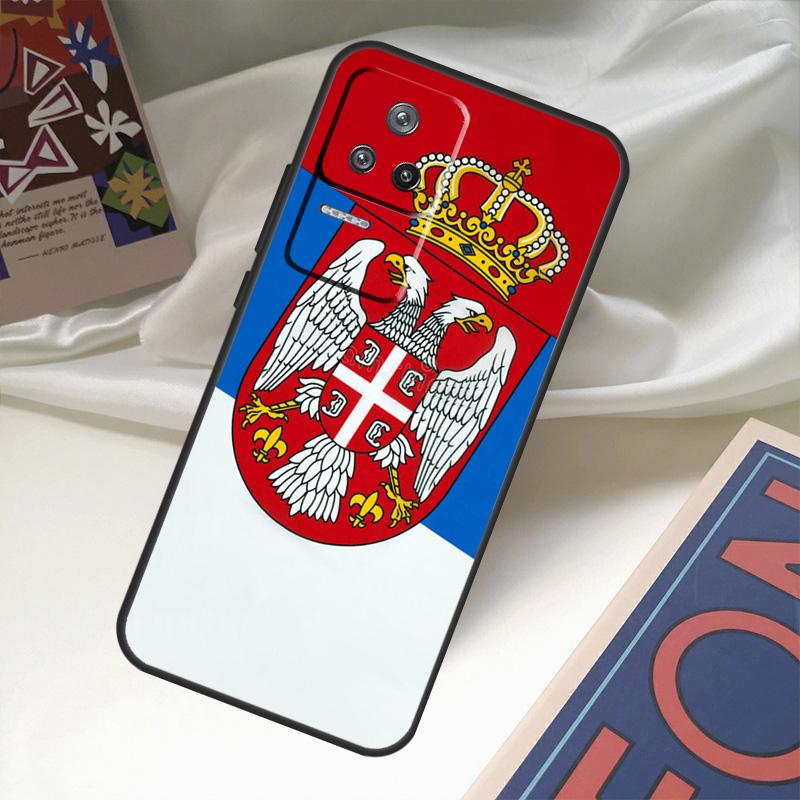 Flag of Serbia Serbian Case For POCO X6 Pro M6 X5 X3 M5s F3 F5 Xiaomi 14 Ultra 13 12 Lite 11T 12T 13T Pro Coque