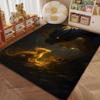 Black Dragon Golden Baby Dragon Pattern Rug Carpets for Bedroom Living Room Sofa Mat Creative Door Mat Cloakroom Home Decor