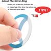 6 Pcs Universal Metal Rings Sticker Compatible for Magsafe Magnetic Wireless Charger iPhone 17 16 15 14 13 Pro Mini Max Galaxy, (NO Magnet)