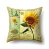 Polyester Pillowcase Automobile Decoration Retro Print Pillowcase Waist Cushion Cover Tower Bedside Cushion Cover